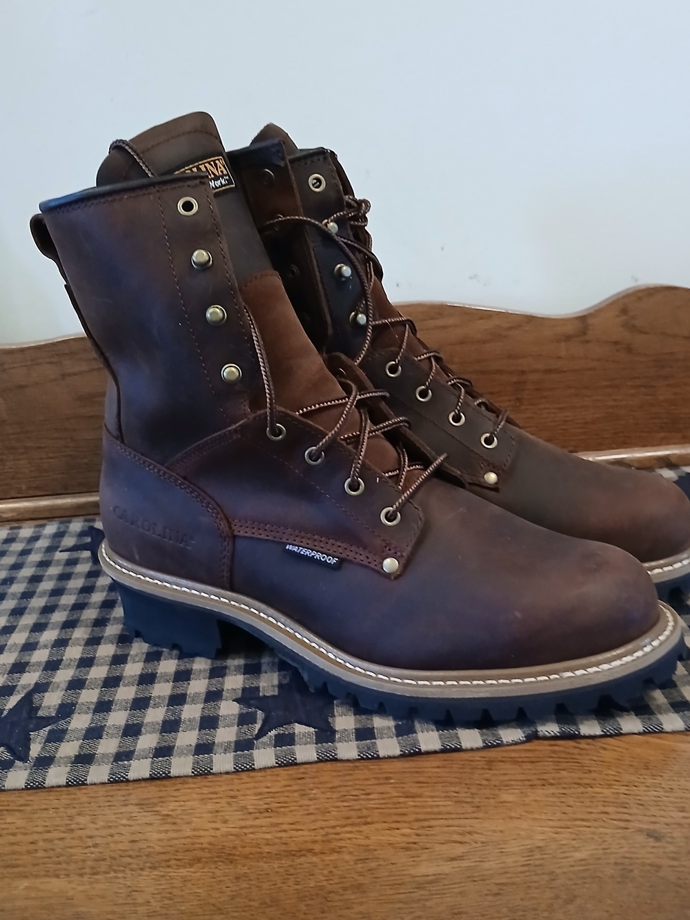 Carolina 8" Steel Toe Waterproof Logger Work Boots Mens 13 NIB
